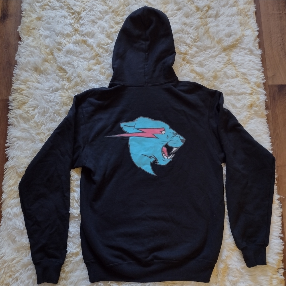 Authentic MR BEAST Reflective Hoodie Size Men's S (Teen size 16/18)